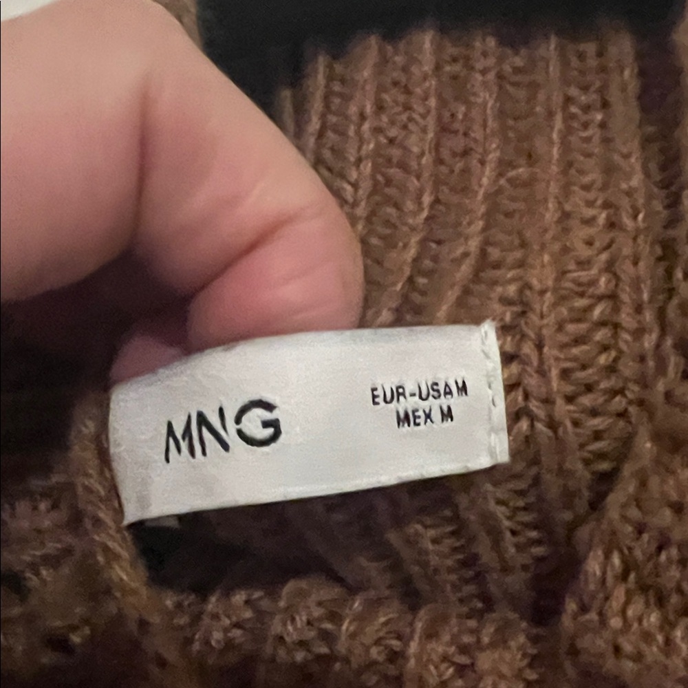 Mango Brown Turtleneck Sweater View 2